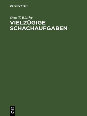 cover image of Vielzügige Schachaufgaben